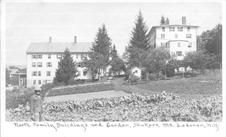 SA0284 - North Family buildings and gardens. Identified on the front., Winterthur Shaker Photograph and Post Card Collection 1851 to 1921c